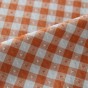 coton carreaux moyens - caramel et bleu