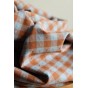 tissu petits carreaux - caramel