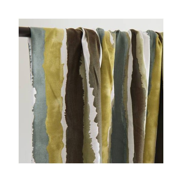 tissu viscose rayures - un chat sur un fil