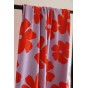 tissu fleurs vintage - un chat sur un fil