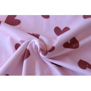 jersey imprimé - rose et caramel