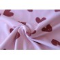 jersey imprimé - rose et caramel