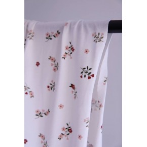 tissu jersey imprimé - un chat sur un fil