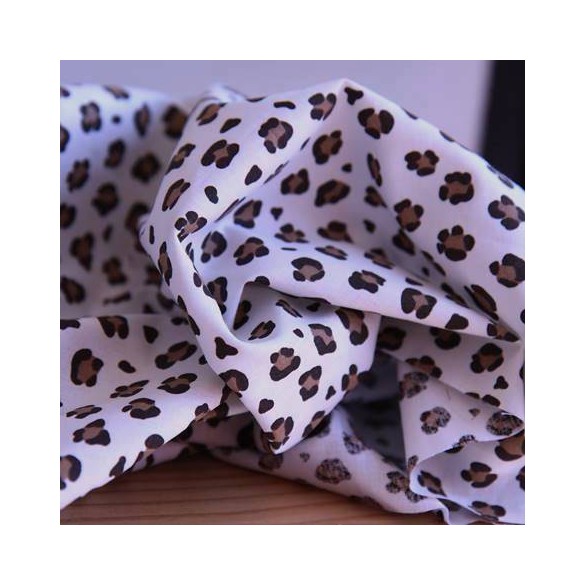 coton imprimé léopard - mini