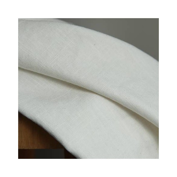 joli tissu en lin - écru