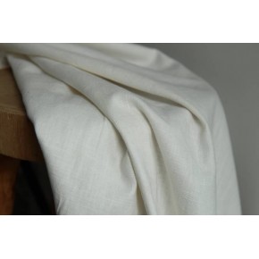 tissu pur lin blanc cassé