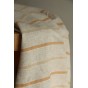 joli tissu rayé - beige