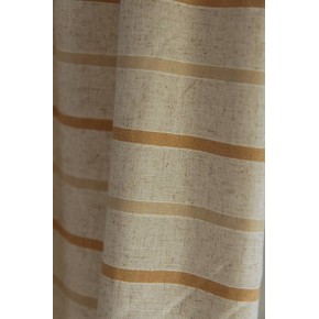 tissu rayé - lin et viscose