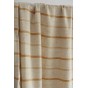 joli tissu lin et viscose à rayures - beige et jaune sable