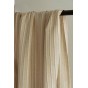 joli tissu lin et viscose à rayures - beige et noir