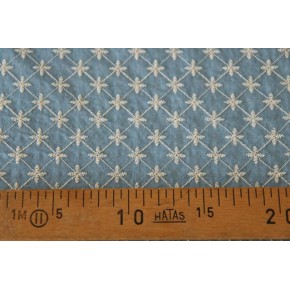 coton brodé en denim - fleurs