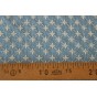 coton brodé en denim - fleurs