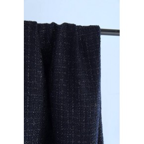 tweed lurex marine - un chat sur un fil