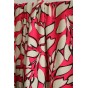 popeline viscose bambou - rose et écru