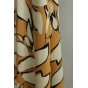 popeline viscose bambou - beige et écru