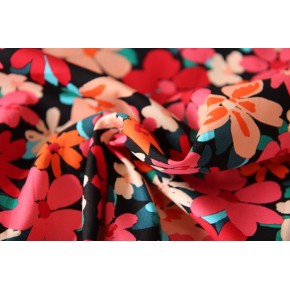 coton fleuri - rouge