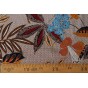 coton fleuri - marron et ocre