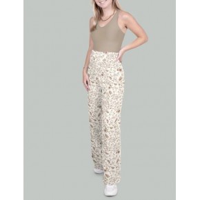 coton double gaze imprimée - fleurs