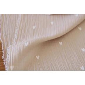 tissu imprimé en double gaze de coton