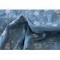 tissu broderie anglaise sur denim fin