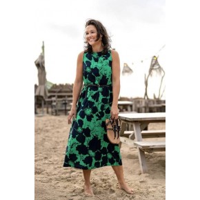 Tissu en bambou - marine et vert