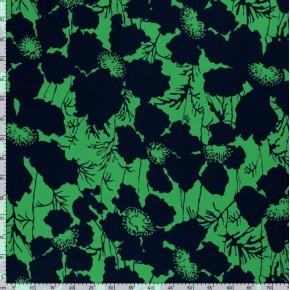 Tissu en bambou - marine et vert
