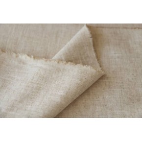tissu en pur lin - un chat sur un fil