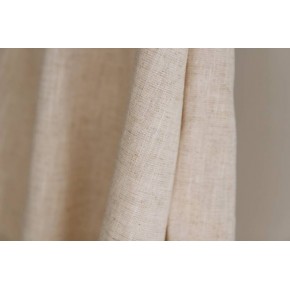 tissu pur lin naturel - un chat sur un fil