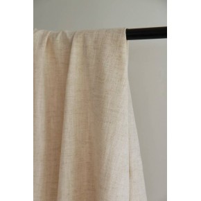 tissu en lin naturel - un chat sur un fil