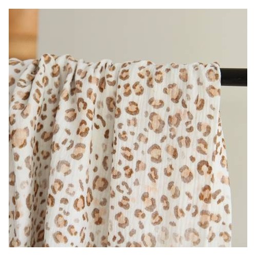 tissu double gaze - léopard tissu double gaze - léopard