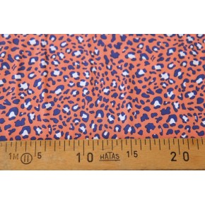 jolie viscose léopard corail - un chat sur un fil