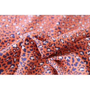 jolie viscose léopard - corail