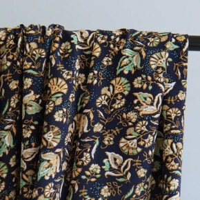 Tissu popeline de viscose - imprimé fleurs