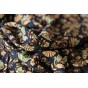 tissu viscose fleurie - un chat sur un fil