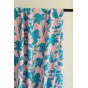 jolie viscose fleurs - BLEU ET ROSE