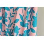 tissu viscose fleurie - un chat sur un fil