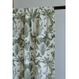 jolie viscose fleurs - kaki et écru