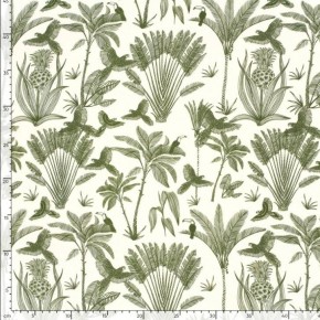 tissu viscose fleurie - un chat sur un fil