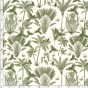 tissu viscose fleurie - un chat sur un fil