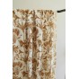 jolie viscose fleurs - camel et écru