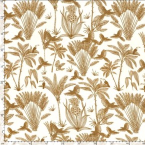 tissu viscose fleurie - un chat sur un fil