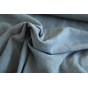 voile de coton brodé bleu - un chat sur un fil
