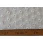 tissu en coton brodé - blanc cassé
