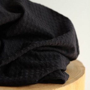 Coton brodé - noir