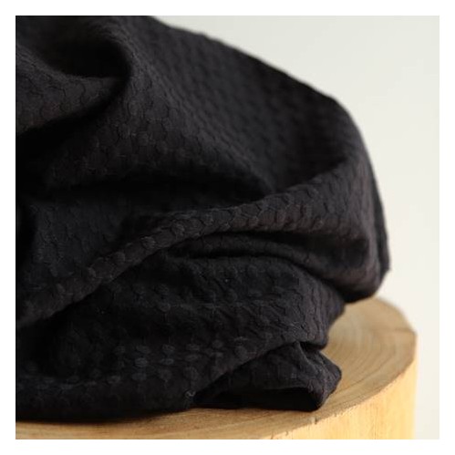Coton brodé - noir Coton brodé - noir