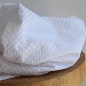 Coton brodé - blanc