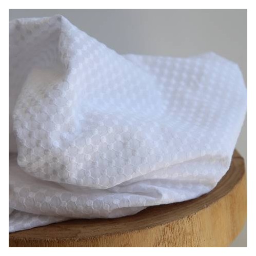Coton brodé - blanc Coton brodé - blanc