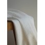 tissu en coton brodé blanc cassé