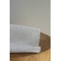 tissu en coton brodé blanc cassé