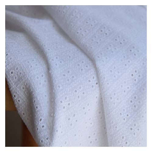 Coton brodé Lois - blanc Coton brodé Lois - blanc